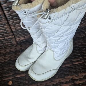UGG Women's White Quilted Winter Boots